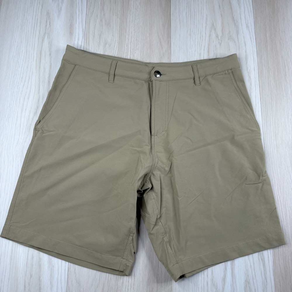Olivers Mens Olive Green Flat Front Stretch Athletic Preformance Golf Shorts 34